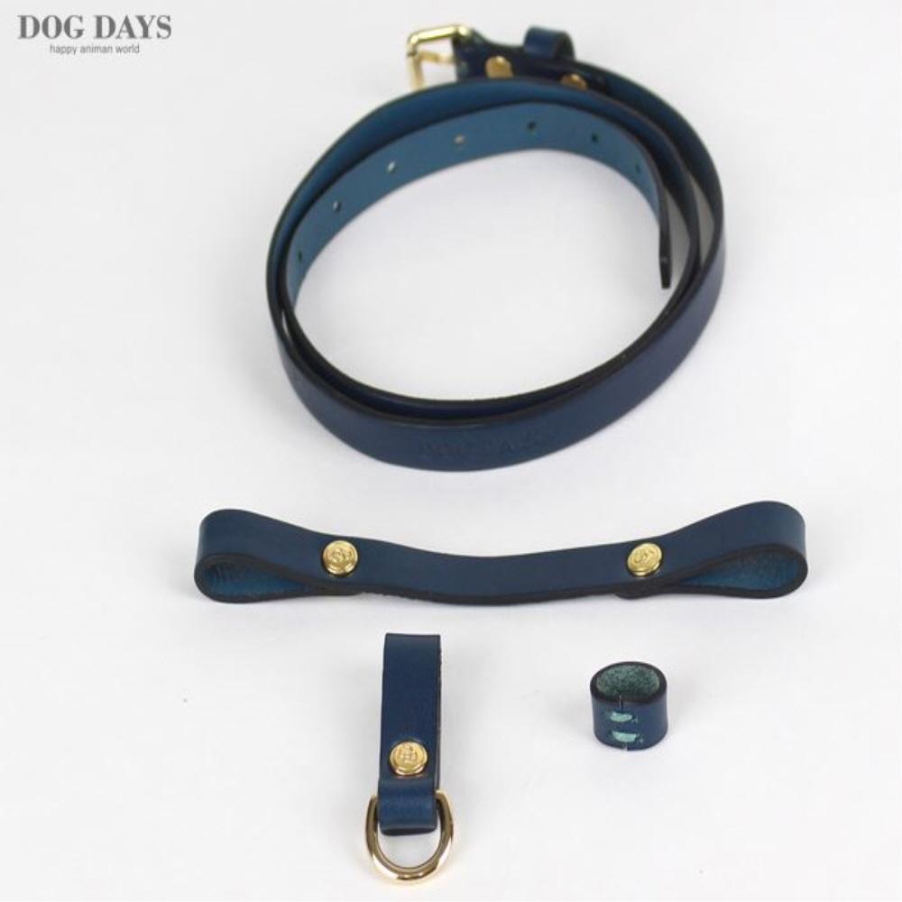 Premium leather harness I type (Blue)